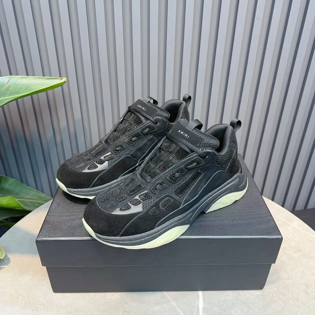 Men's shoes 💰740💰 AMIRI AMIRI fashion brand hot sale 🔥 Available all year round ✅ Official website synchronization Imported fabrics 1⃣️ vs 1⃣️ replica, original factory special original sole, 38-45 (38.45. Non-refundable)